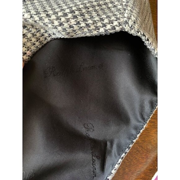 Ralph Lauren Purple Label Corsica Cocktail Dress 10 Houndstooth Sequins - Picture 12 of 14